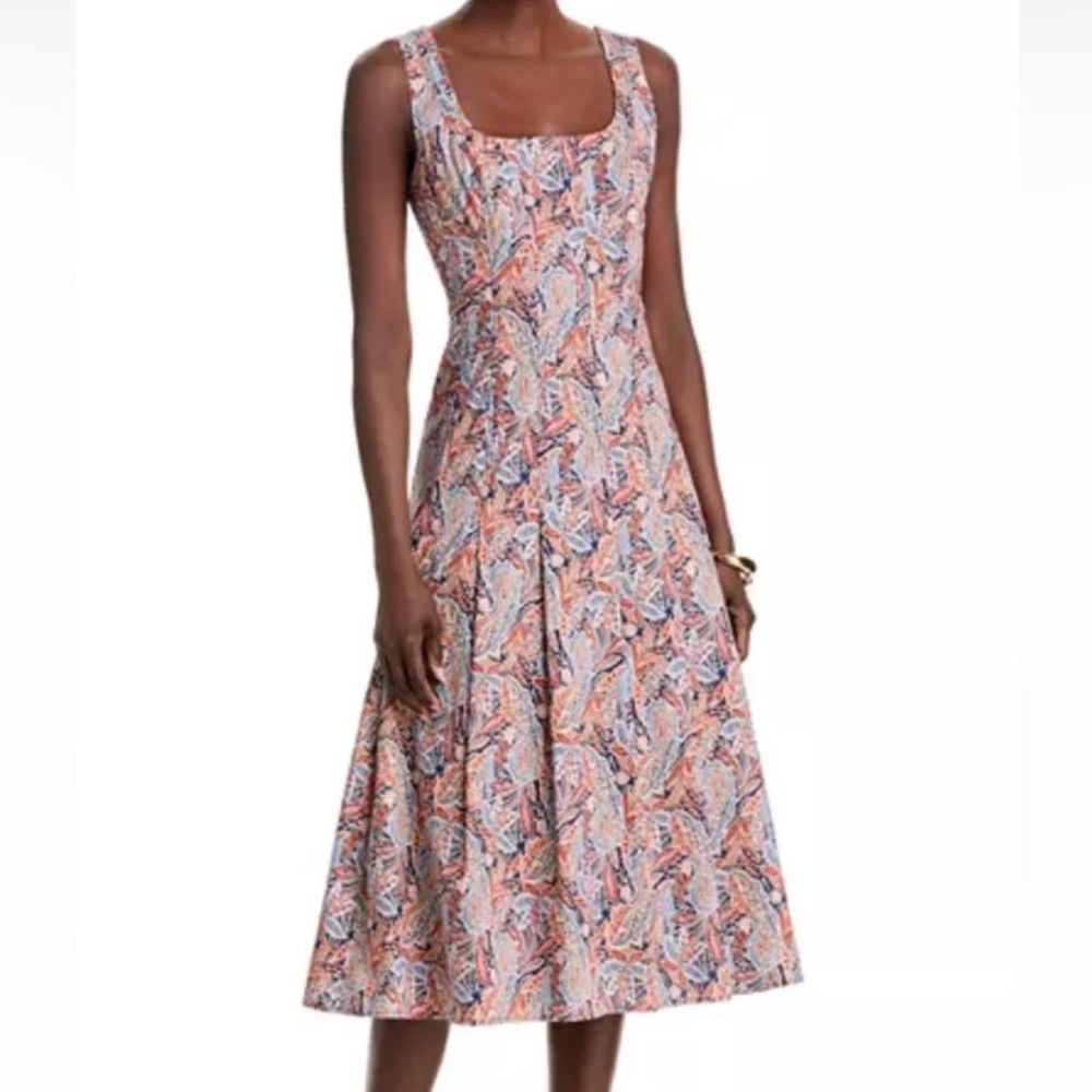 Veronica Beard Jolie Paisley Midi Dress Sz 4
